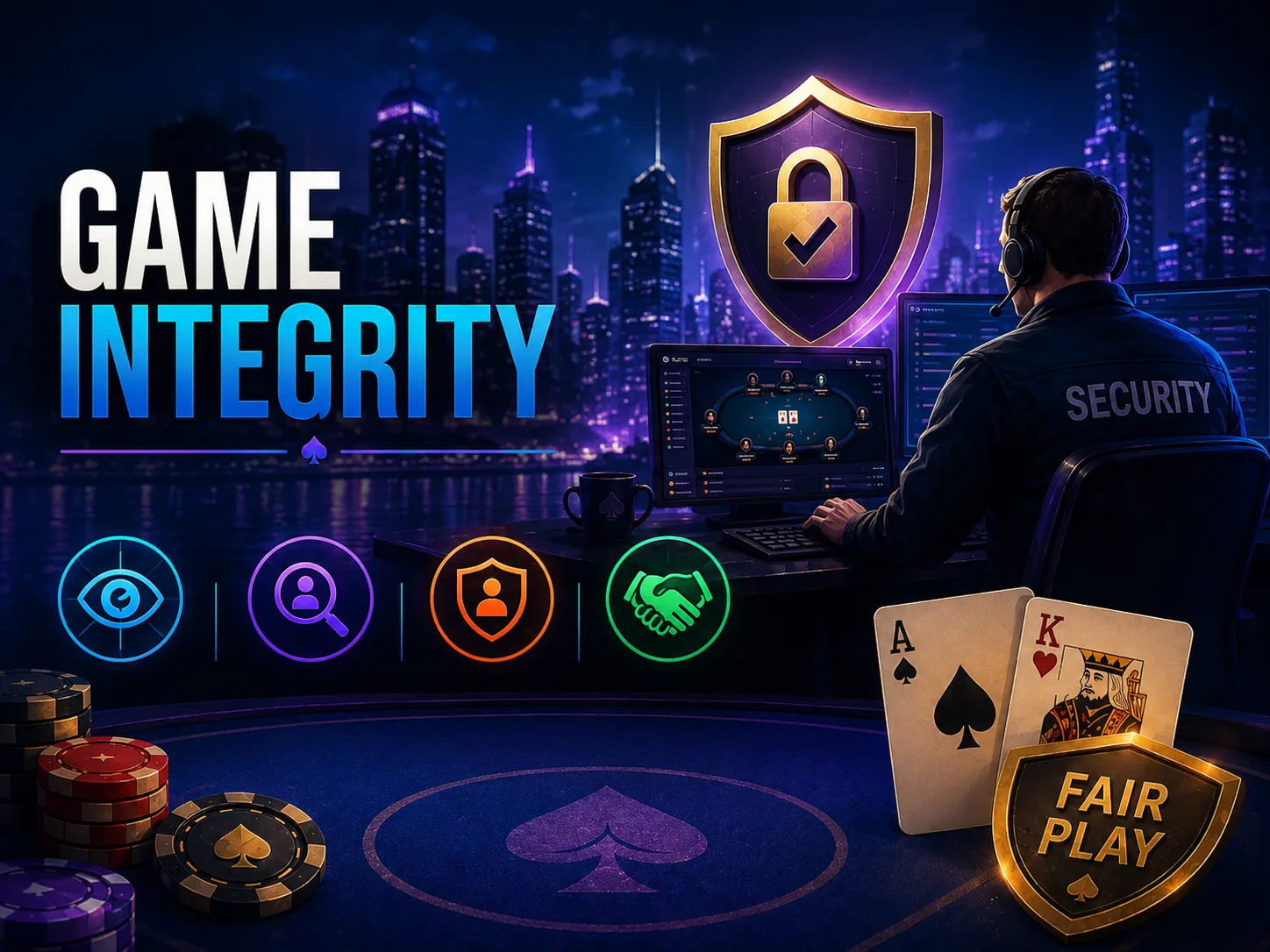 Spielintegrität — das eigene Security-Team überwacht das Spielgeschehen laufend, geht verdächtigen Aktivitäten nach und greift ein, damit die Spiele fair und angenehm bleiben